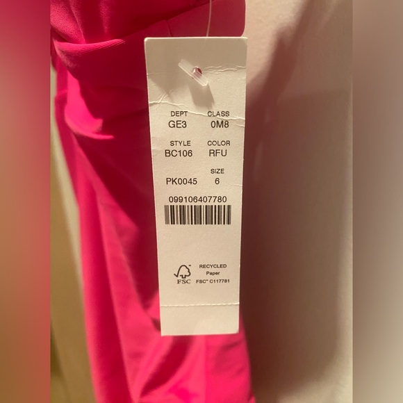 J.Crew Plunge one-piece in Radiant Fucshia - Picture 5 of 7